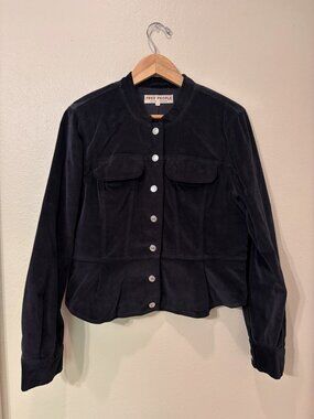 Free People Women's Black and Navy Jacket